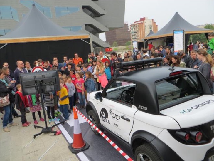 Vehicle demo at public event