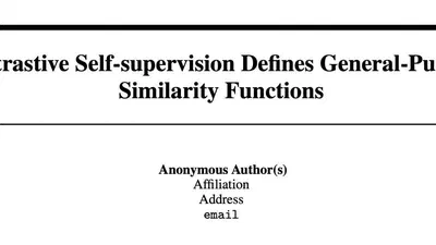 Contrastive Self-Supervision Defines General-Purpose Similarity Functions featured image